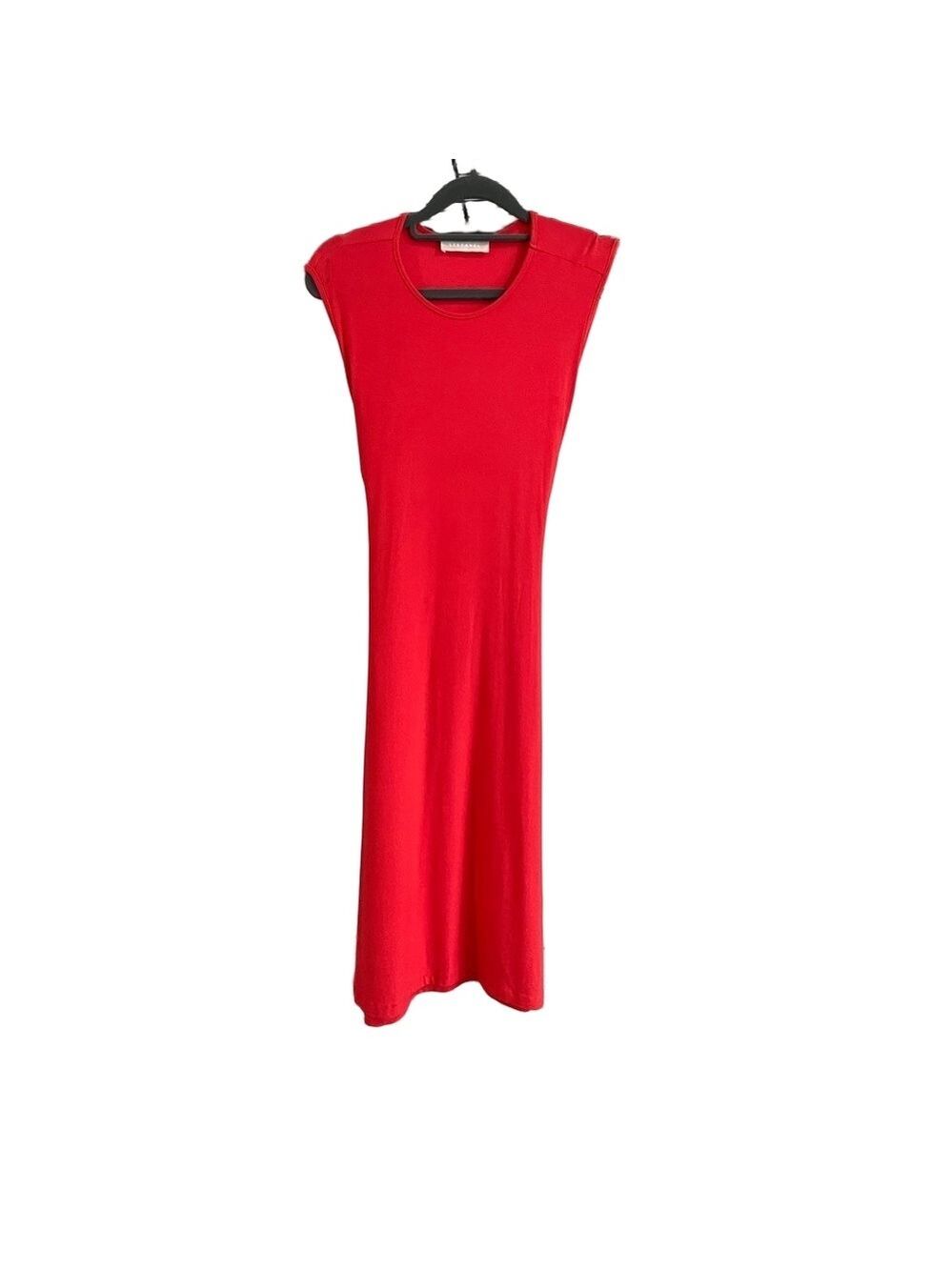Stefanel red tie back dress size M